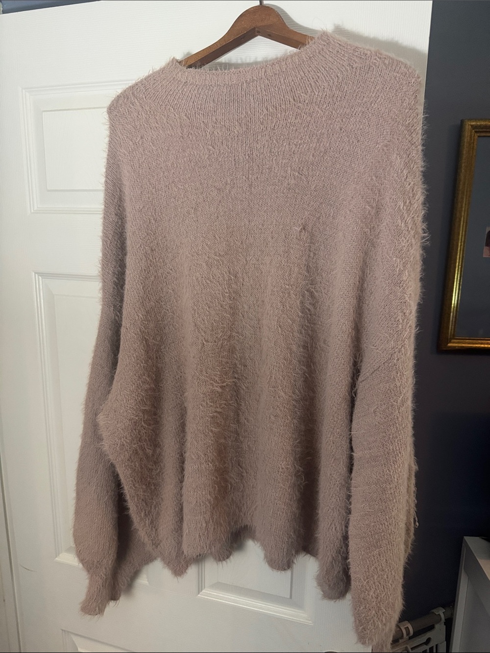 Cozy Eyelash Women's Sweater - Dusty Rose